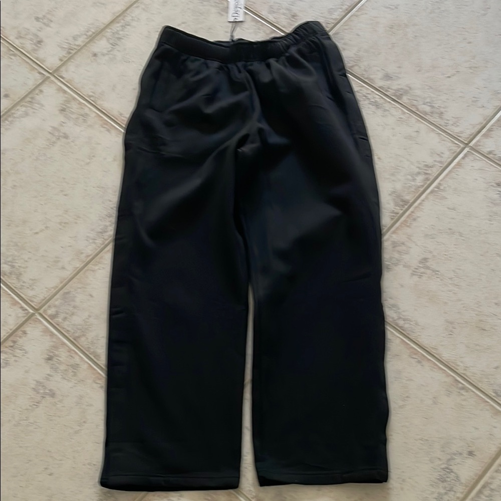 Black Joggers with Relaxed Fit and Elastic Waistband